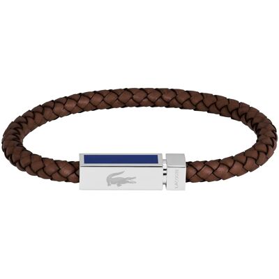 Lacoste Brățară din piele maro pentru bărbați Rockel 2040450 Lacoste Brățară din piele maro pentru bărbați Rockel 2040450