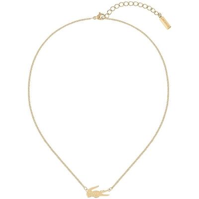 Lacoste Colier original placat cu aur pentru femei Crocodile 2040045 Lacoste Colier original placat cu aur pentru femei Crocodile 2040045