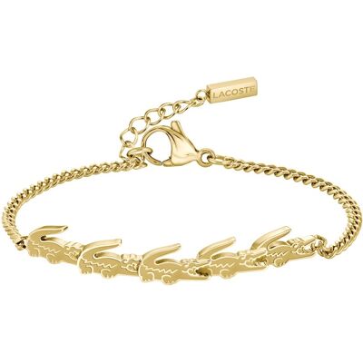 Lacoste Brățară elegantă placată cu aur pentru femei Crocodile 2040510 Lacoste Brățară elegantă placată cu aur pentru femei Crocodile 2040510