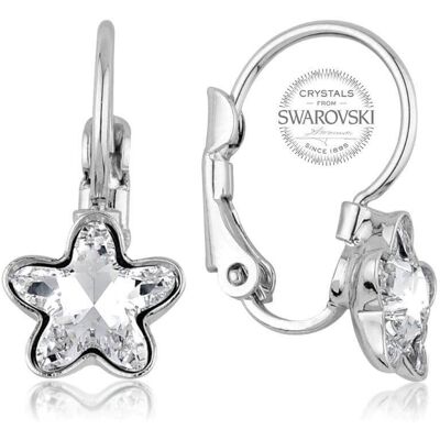 Levien Cercei pentru fete cu cristal transparent STARBLOOM Levien Cercei pentru fete cu cristal transparent STARBLOOM
