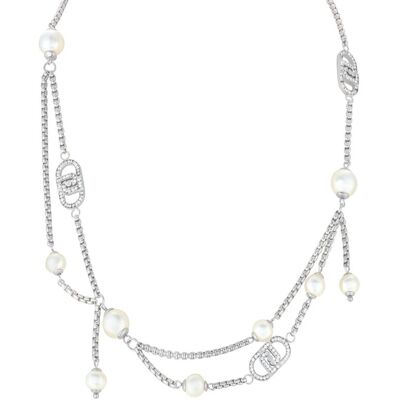 Liu Jo Colier de designer cu cristale și perle sintetice LJ2912 Liu Jo Colier de designer cu cristale și perle sintetice LJ2912