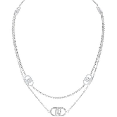 Liu Jo Colier fashion din oțel cu cristale LJ2902 Liu Jo Colier fashion din oțel cu cristale LJ2902