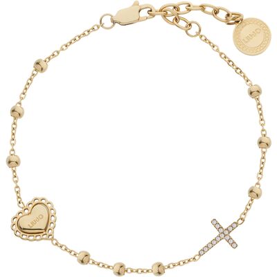 Liu Jo Brățară placată cu aur cu cristale Icones LJ3202 Liu Jo Brățară placată cu aur cu cristale Icones LJ3202