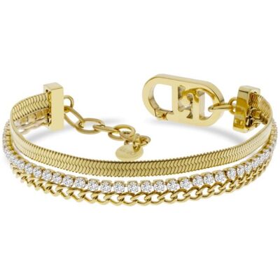 Liu Jo Brățară triplă placată cu aur pentru femei Fashion LJ2644 Liu Jo Brățară triplă placată cu aur pentru femei Fashion LJ2644
