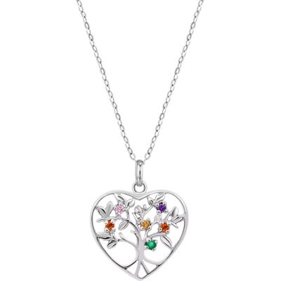 Lotus Silver Colier frumos din argint Copacul vieții cu zircon colorat LP3199-1/1 (lanț, pandantiv) Lotus Silver Colier frumos din argint Copacul vieții cu zircon colorat LP3199-1/1 (lanț, pandantiv)