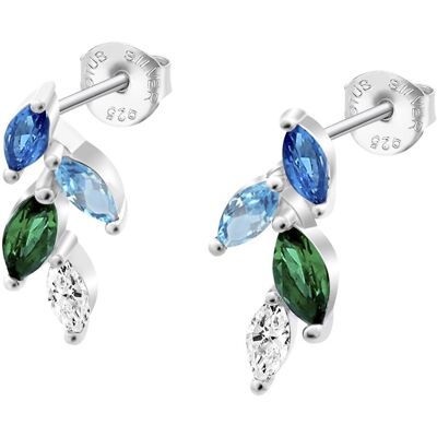 Lotus Silver Cercei din argint cu zircon colorat Frunze Sinfos LP3582-4/2 Lotus Silver Cercei din argint cu zircon colorat Frunze Sinfos LP3582-4/2