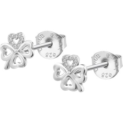Lotus Silver Cercei din argint strălucitori cu trifoi cu patru foi Mystic LP3305-4/1 Lotus Silver Cercei din argint strălucitori cu trifoi cu patru foi Mystic LP3305-4/1