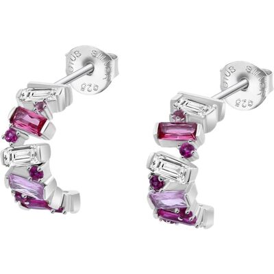 Lotus Silver Cercei strălucitori din argint cercuri de zircon Sinfos LP3583-4/1 Lotus Silver Cercei strălucitori din argint cercuri de zircon Sinfos LP3583-4/1