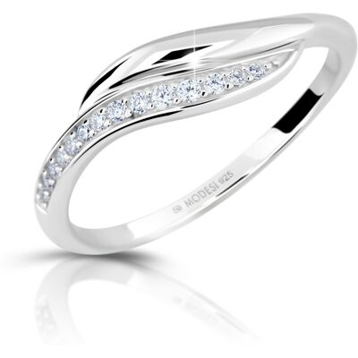 Modesi Inel elegant din argint cu zirconi M00210 50 mm Modesi Inel elegant din argint cu zirconi M00210 50 mm