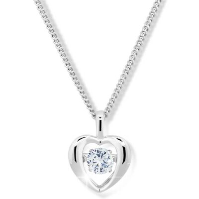 Modesi Colier romantic cu cristal M43065 (lănțișor, pandantiv) Modesi Colier romantic cu cristal M43065 (lănțișor, pandantiv)
