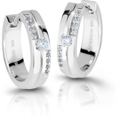 Modesi Cercei strălucitori din argint cu pietre de zircon M26021 Modesi Cercei strălucitori din argint cu pietre de zircon M26021