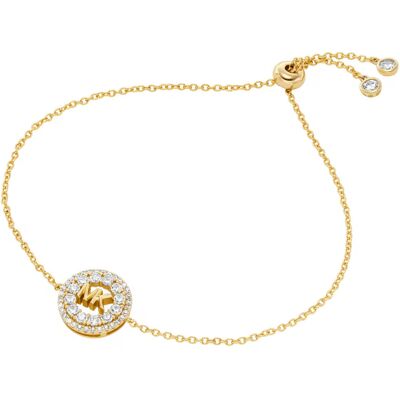 Michael Kors Brățară placată cu aur cu zirconiu cubic Kors MK MKC1828710 Michael Kors Brățară placată cu aur cu zirconiu cubic Kors MK MKC1828710