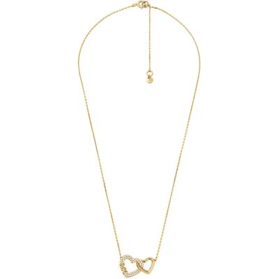 Michael Kors Colier delicat placat cu aur cu zirconi MKC1641AN710 Michael Kors Colier delicat placat cu aur cu zirconi MKC1641AN710