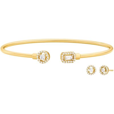 Michael Kors Set de bijuterii placat cu aur MKC1852SET – include brățară și cercei Michael Kors Set de bijuterii placat cu aur MKC1852SET – include brățară și cercei
