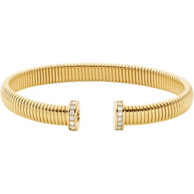 Michael Kors Brățară deschisă placată cu aur pentru femei MKJ8624710 Michael Kors Brățară deschisă placată cu aur pentru femei MKJ8624710