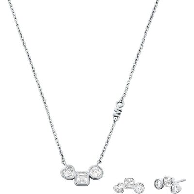Michael Kors Set fermecător de bijuterii din argint MKC1767SET (colier și cercei) Michael Kors Set fermecător de bijuterii din argint MKC1767SET (colier și cercei)