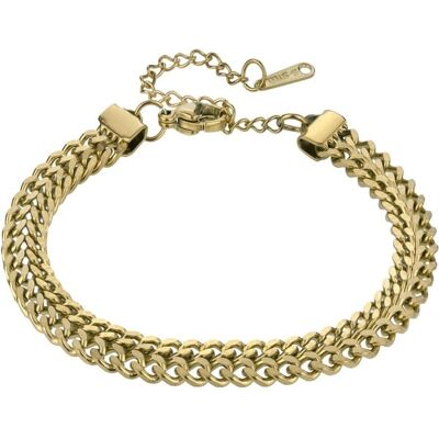 Marc Malone Brățară elegantă din oțel placată cu aur MCB24027G Marc Malone Brățară elegantă din oțel placată cu aur MCB24027G