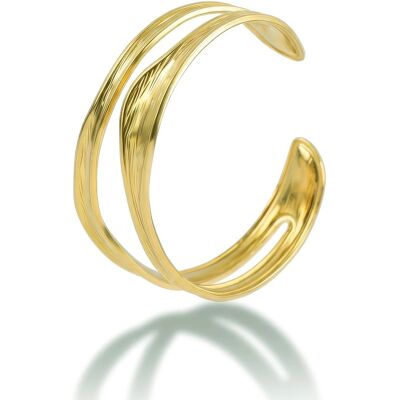 Marc Malone Brățară fixă elegantă placată cu aur Talina MCB260613G Marc Malone Brățară fixă elegantă placată cu aur Talina MCB260613G
