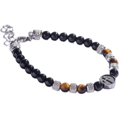Marc Malone Brățară din mărgele cu ochi de tigru MCGB5018 Marc Malone Brățară din mărgele cu ochi de tigru MCGB5018