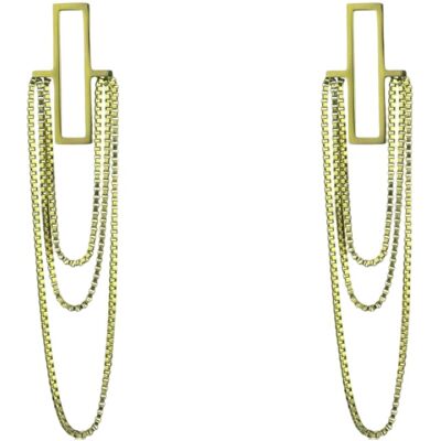 Marc Malone Cercei frumoși suspendați placați cu aur Ryan Gold Earrings MCE24028G Marc Malone Cercei frumoși suspendați placați cu aur Ryan Gold Earrings MCE24028G