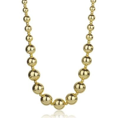 Marc Malone Colier masiv cu biluțe Aylin Gold Necklace MCN24006G Marc Malone Colier masiv cu biluțe Aylin Gold Necklace MCN24006G