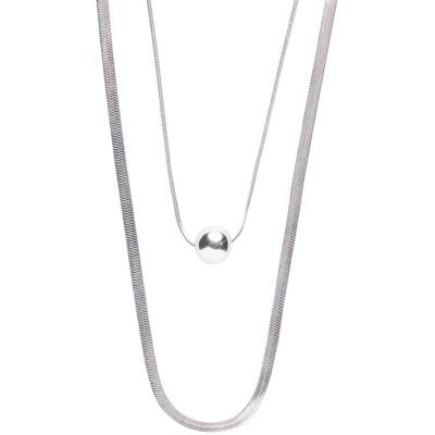 Marc Malone Colier la modă din oțel Luna Silver Necklace MCN250257S Marc Malone Colier la modă din oțel Luna Silver Necklace MCN250257S