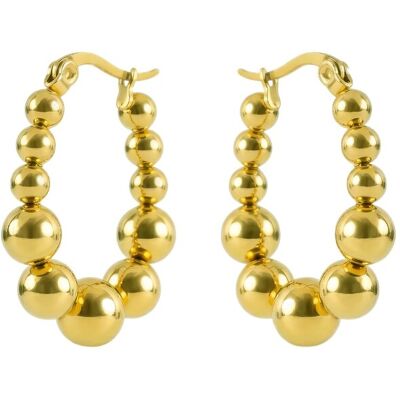 Marc Malone Cercei placați cu aur Gwyneira Gold Earrings MCE260601G Marc Malone Cercei placați cu aur Gwyneira Gold Earrings MCE260601G