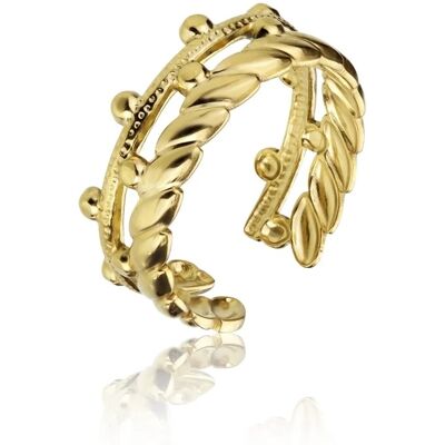 Marc Malone Inel deschis placat cu aur Vivian Gold Ring MCR23006G Marc Malone Inel deschis placat cu aur Vivian Gold Ring MCR23006G