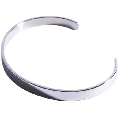 Marc Malone Brățară deschisă din oțel pentru bărbați Adrian Loop MCGB6119S Marc Malone Brățară deschisă din oțel pentru bărbați Adrian Loop MCGB6119S