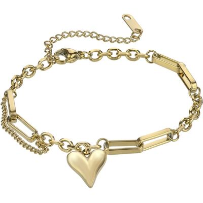 Marc Malone Brățară placată cu aur cu inimă Scarlet Gold Bracelet MCB24003G Marc Malone Brățară placată cu aur cu inimă Scarlet Gold Bracelet MCB24003G