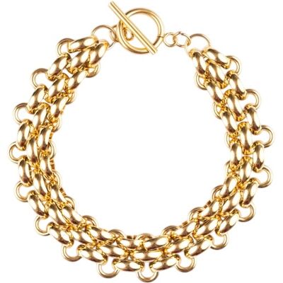 Marc Malone Brățară cu lanț triplu MCB250166G Marc Malone Brățară cu lanț triplu MCB250166G