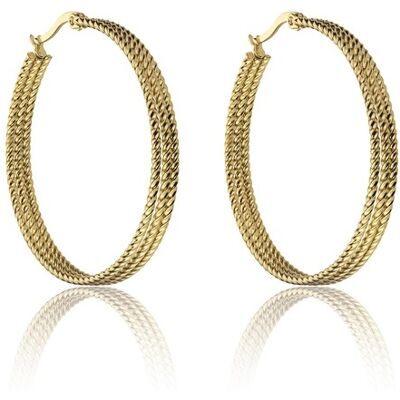 Marc Malone Cercei rotunzi distinctivi Zoe Gold Earrings MCE23015G Marc Malone Cercei rotunzi distinctivi Zoe Gold Earrings MCE23015G