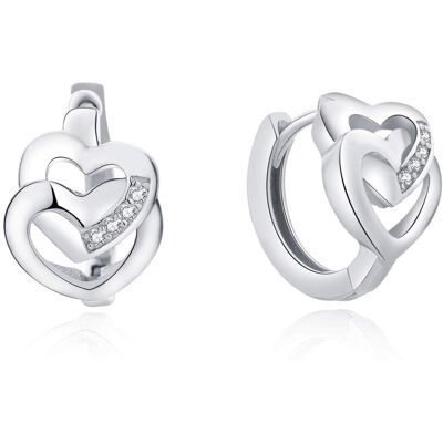 MOISS Cercei Romantici din argint cu Inimioare E0000162 MOISS Cercei Romantici din argint cu Inimioare E0000162
