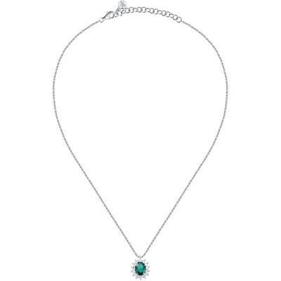 Morellato Colier elegant din argint cu zirconiu verde Tesori SAIW280 Morellato Colier elegant din argint cu zirconiu verde Tesori SAIW280