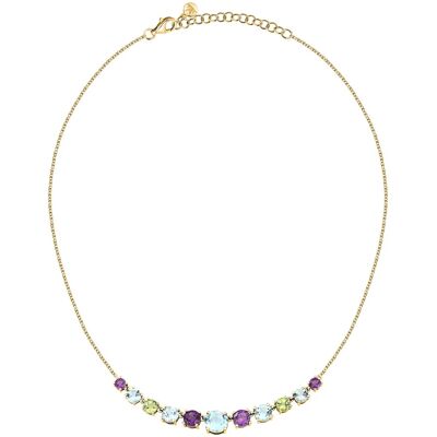 Morellato Colier de lux placat cu aur cu zirconii colorate Tesori Eterni SAXN38 Morellato Colier de lux placat cu aur cu zirconii colorate Tesori Eterni SAXN38