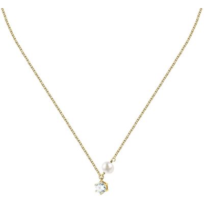 Morellato Colier placat cu aur cu perlă naturală și zirconiu Pearl SXU57 Morellato Colier placat cu aur cu perlă naturală și zirconiu Pearl SXU57