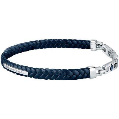 Maserati Brățară din piele albastru închis Recycled Leather JM222AVE04 Maserati Brățară din piele albastru închis Recycled Leather JM222AVE04