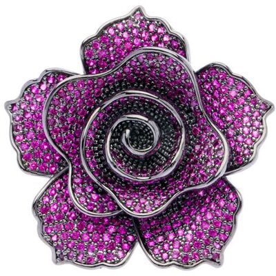 Oliver Weber Broșă florală strălucitoare cu cristale Peony 58053 Oliver Weber Broșă florală strălucitoare cu cristale Peony 58053