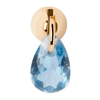 PDPAOLA Cercel single elegant placat cu aur cu zirconiu Blue Lily Gold PG01-202-U PDPAOLA Cercel single elegant placat cu aur cu zirconiu Blue Lily Gold PG01-202-U