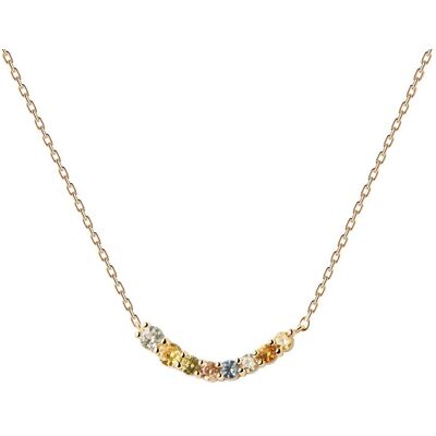 PDPAOLA Colier delicat placat cu aur și zirconii RAINBOW Gold CO01-859-U PDPAOLA Colier delicat placat cu aur și zirconii RAINBOW Gold CO01-859-U