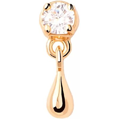 PDPAOLA Cercel fermecător single aurit cu pietre de zircon Watter Essentials PG01-027-U PDPAOLA Cercel fermecător single aurit cu pietre de zircon Watter Essentials PG01-027-U