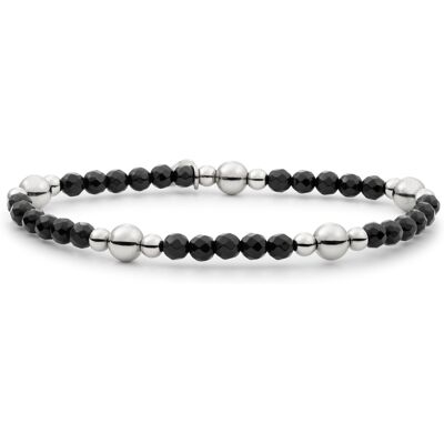 Sparkling Jewels Brățară cu mărgele cu onix negru BLK01S-G07 Sparkling Jewels Brățară cu mărgele cu onix negru BLK01S-G07