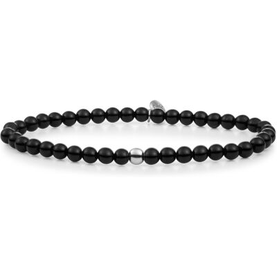 Sparkling Jewels Brățară cu mărgele cu onix SB-GEM07-ADD-4MM Sparkling Jewels Brățară cu mărgele cu onix SB-GEM07-ADD-4MM