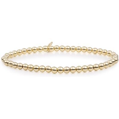 Sparkling Jewels Brățară cu bile placată cu aur pentru femei Saturn SB-G-4MM-ADD Sparkling Jewels Brățară cu bile placată cu aur pentru femei Saturn SB-G-4MM-ADD