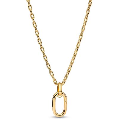 Pandora Colier lung placat cu aur cu buclă Shine Me 364083C00-70 Pandora Colier lung placat cu aur cu buclă Shine Me 364083C00-70