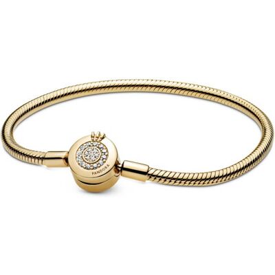 Pandora Brățară de lux cu coroană Shine Moments 569046C01 19 cm Pandora Brățară de lux cu coroană Shine Moments 569046C01 19 cm