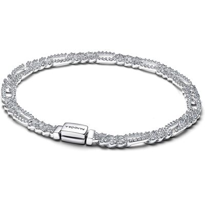 Pandora Brățară de lux din argint Lănțișor cubanez Timeless 594227C01 18 cm Pandora Brățară de lux din argint Lănțișor cubanez Timeless 594227C01 18 cm