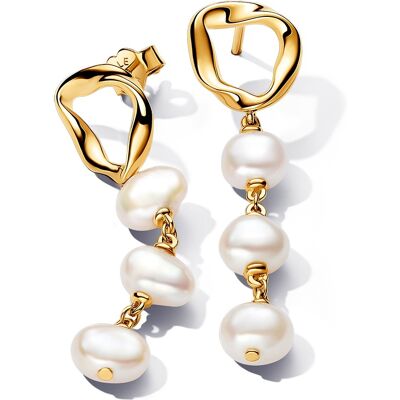 Pandora Cercei de lux cu perle autentice Essence Shine 263263C01 Pandora Cercei de lux cu perle autentice Essence Shine 263263C01