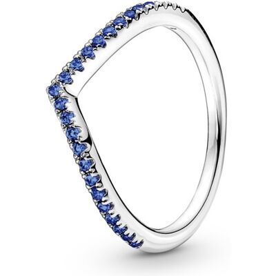 Pandora Inel modern de argint Dorință albastră strălucitoare Timeless 196316C02 52 mm Pandora Inel modern de argint Dorință albastră strălucitoare Timeless 196316C02 52 mm