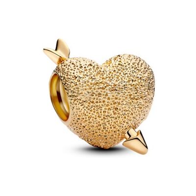 Pandora Perlă placată cu aur Cupidon inimă Shine Moments 763666C00 Pandora Perlă placată cu aur Cupidon inimă Shine Moments 763666C00